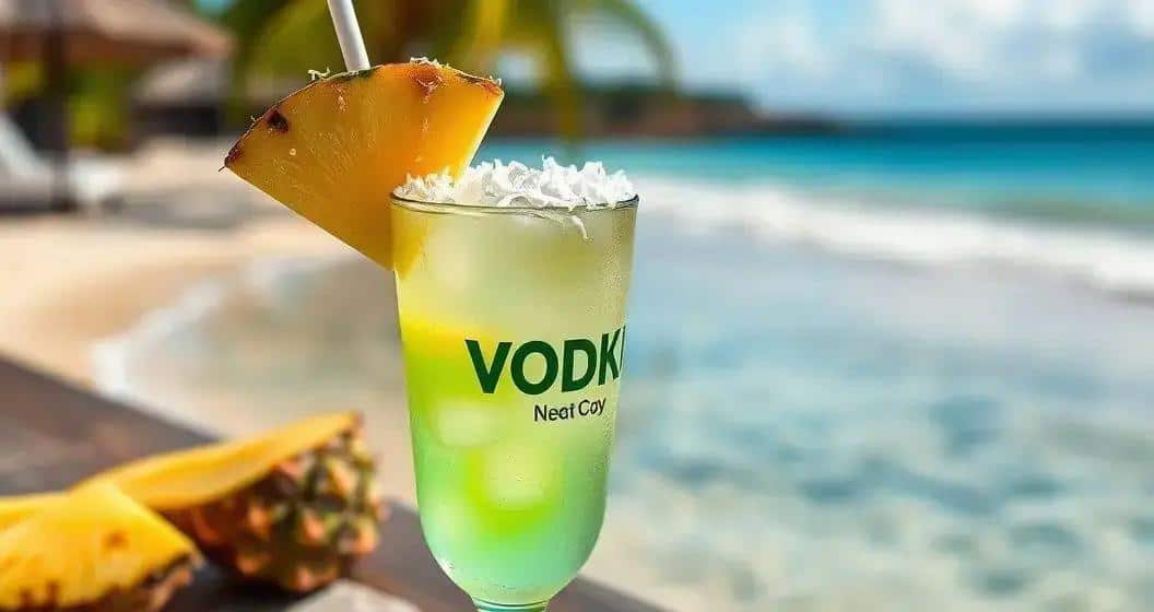 Tropical Vodka with Pineapple and Shredded Coconut: A Refreshing Delight