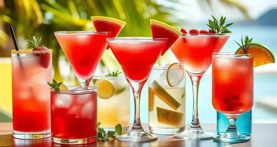 Variations of Rum Cocktails Using Watermelon Juice