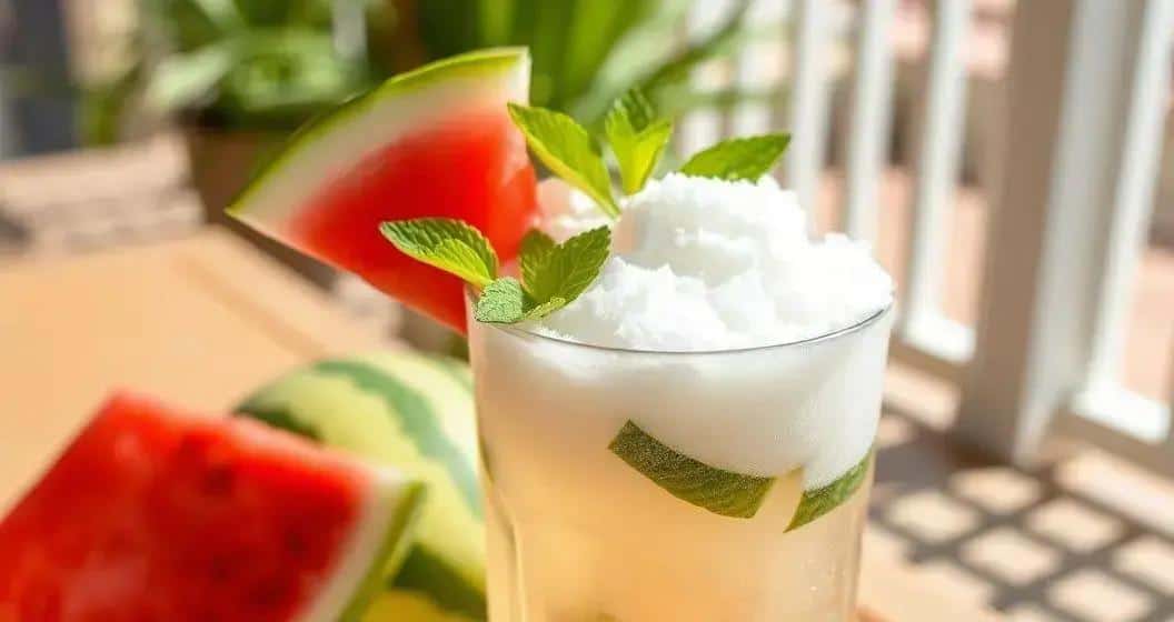 Watermelon Soda with Coconut Foam: A Refreshing Delight for Summer