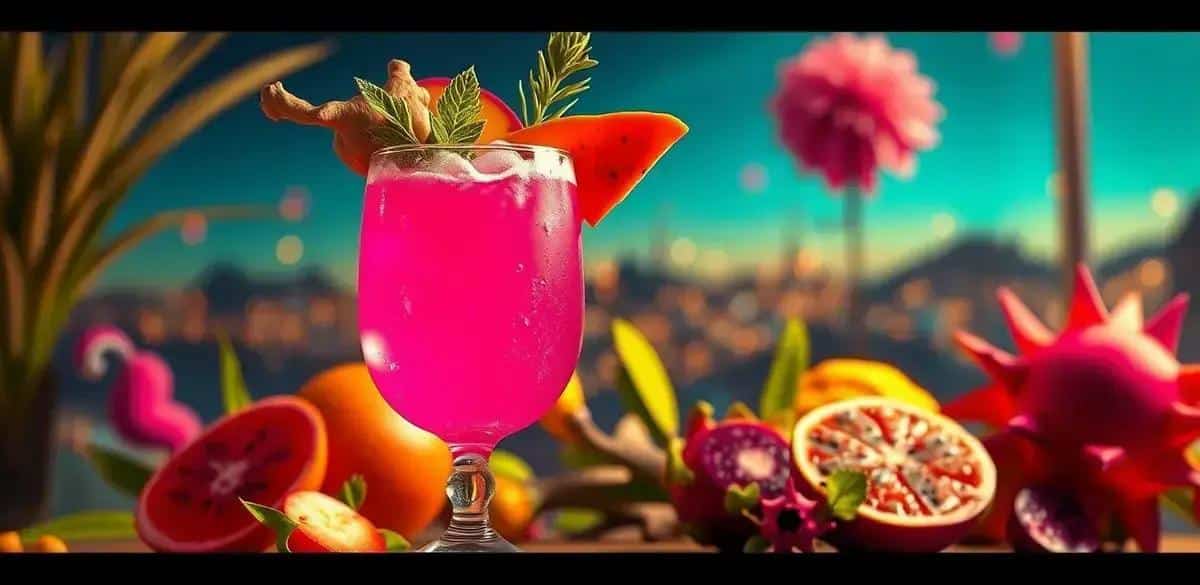 Caipiríssima de Pitaya con Espuma de Jengibre: El Cóctel que Debes Probar