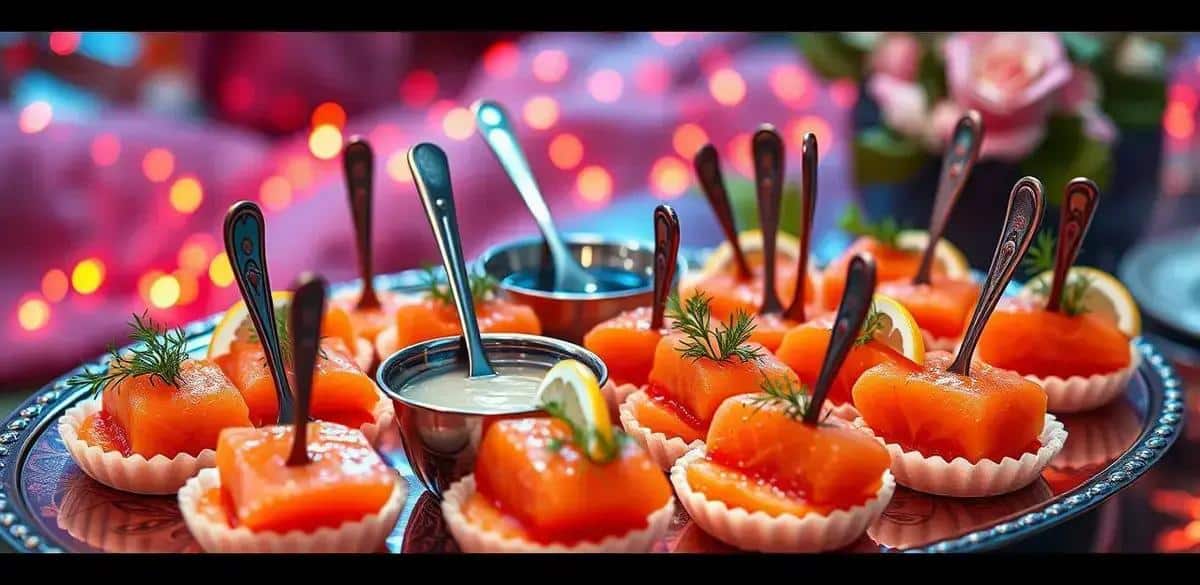 Cómo presentar el canapé de salmón