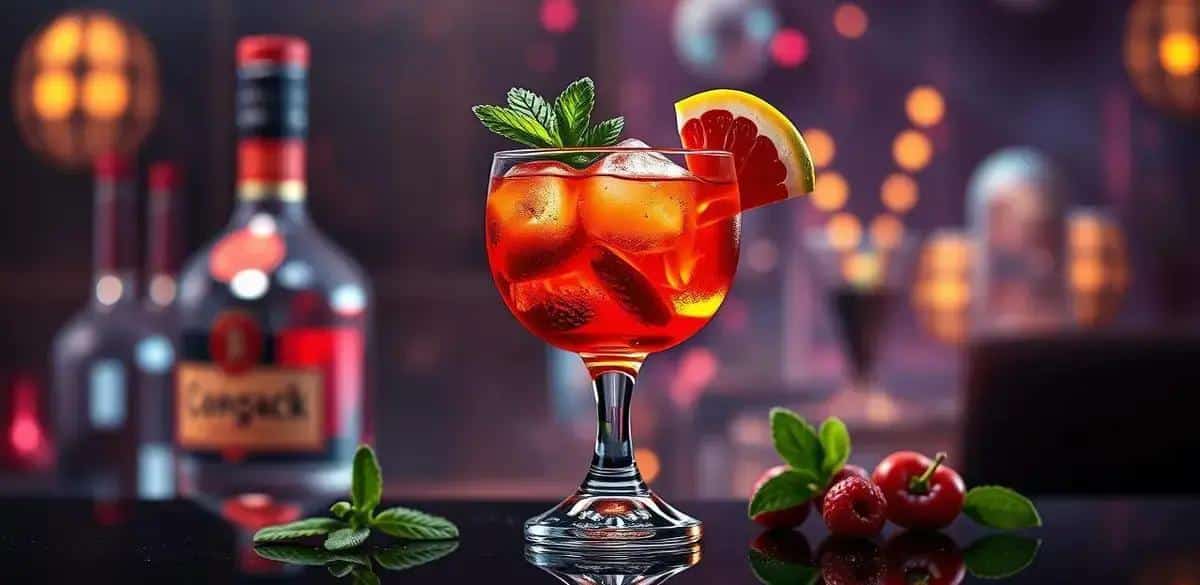 Consejos para servir coñac con jugo de frutos rojos y menta