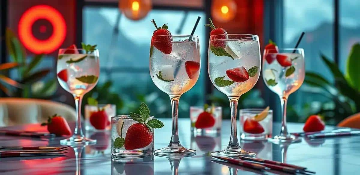 Consejos para servir Gin tónica con fresa