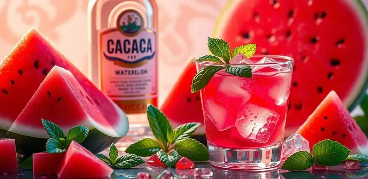 Ingredientes de la Caipiríssima de Sandía con Menta