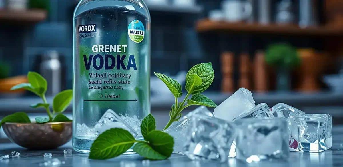 Ingredientes de la receta de Vodka con Té Verde y Menta