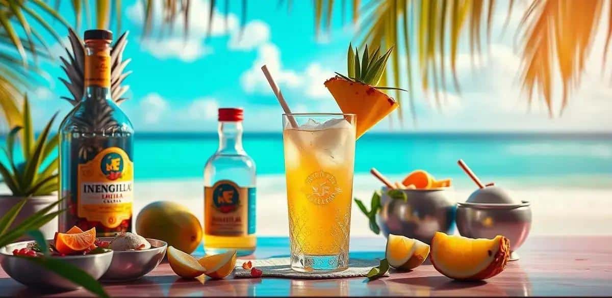 Ingredientes para Tequila Tropical con Piña y Coco