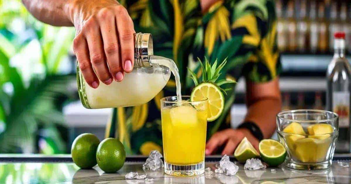 Método de Preparación de la Caipirinha de piña