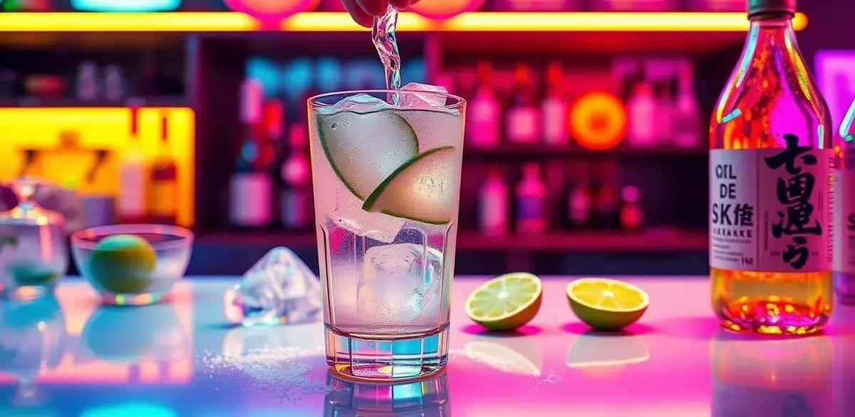 Método de preparación de la Caipiroska de sake