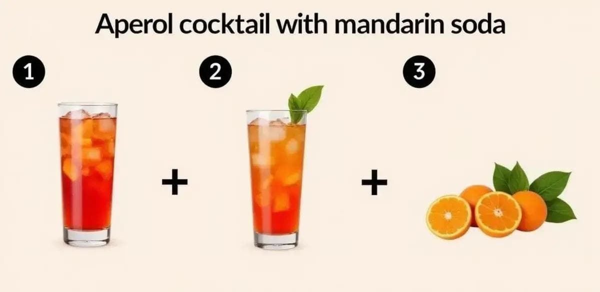 Método de Preparación del Aperol con Soda de Mandarina