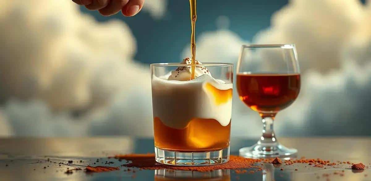 Método de preparación del Whisky con café y espuma
