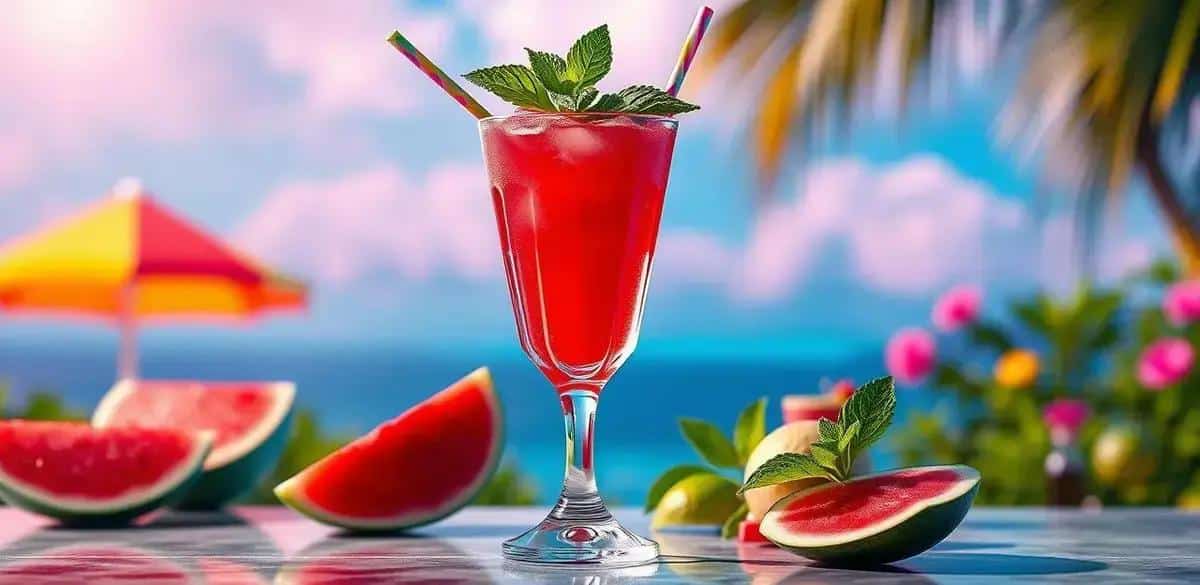 Presentación Ideal de la Caipiroska de Sandía