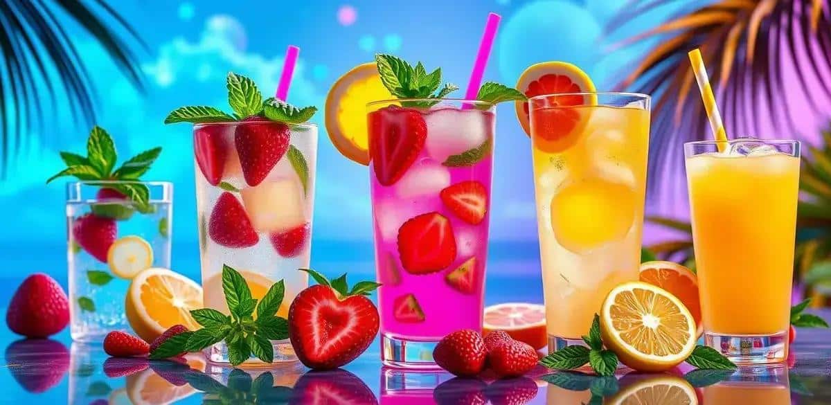 Variaciones de Limonada Tropical con Menta