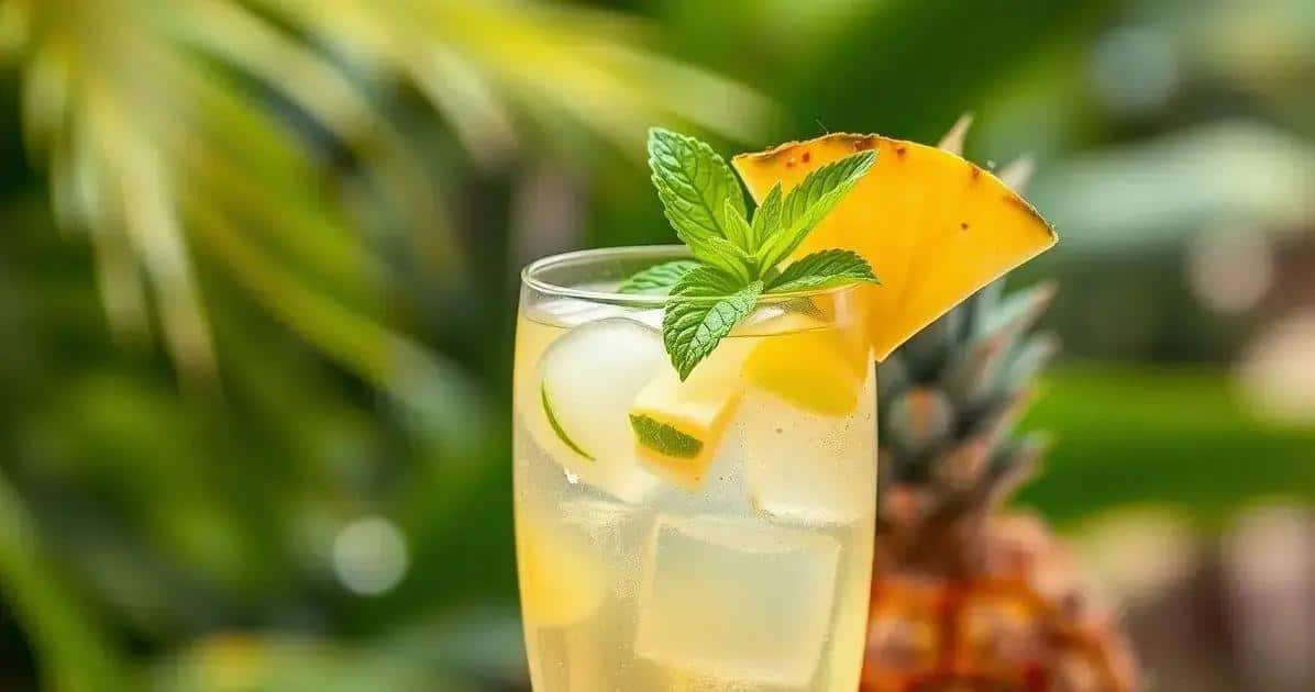 Agua de Coco con Espumante y Piña: Una Delicia Tropical que Sorprende