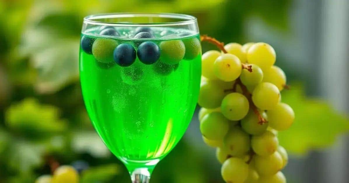 Bebida Verde con Espumante y Uvas Verdes: Refresca tu Verano