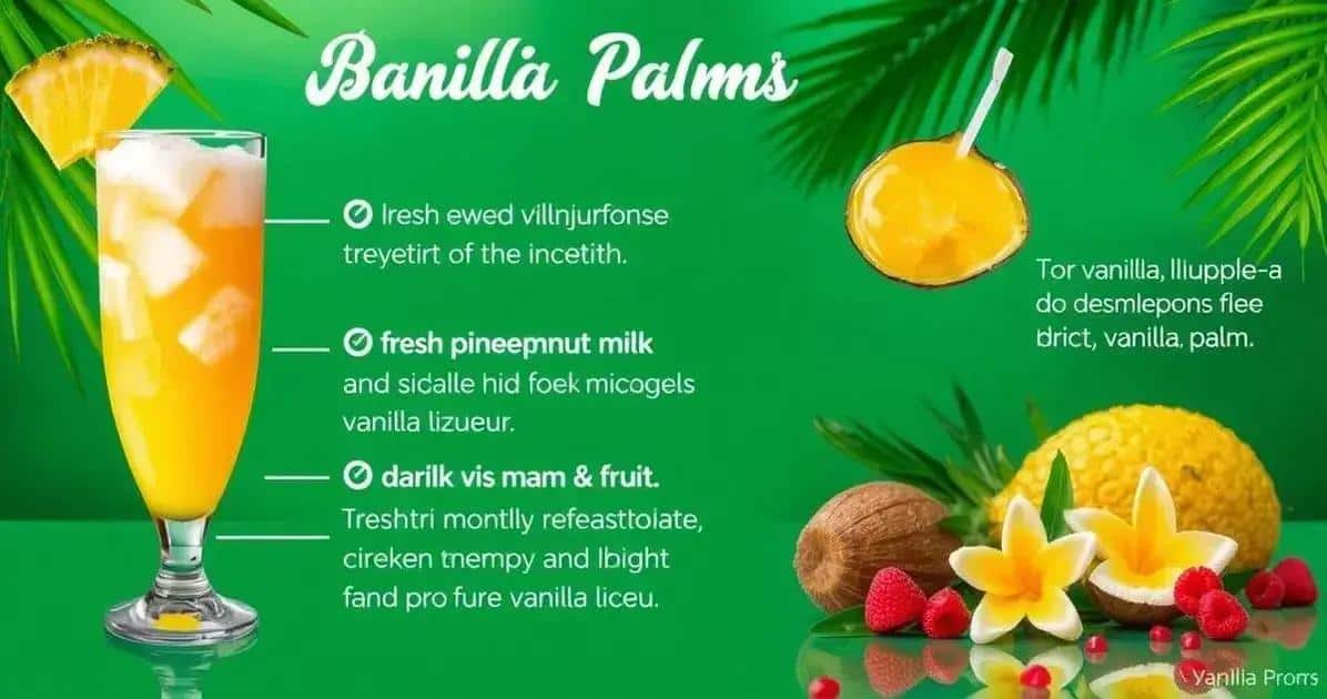Beneficios de los Ingredientes en la Bebida Vanilia Palm