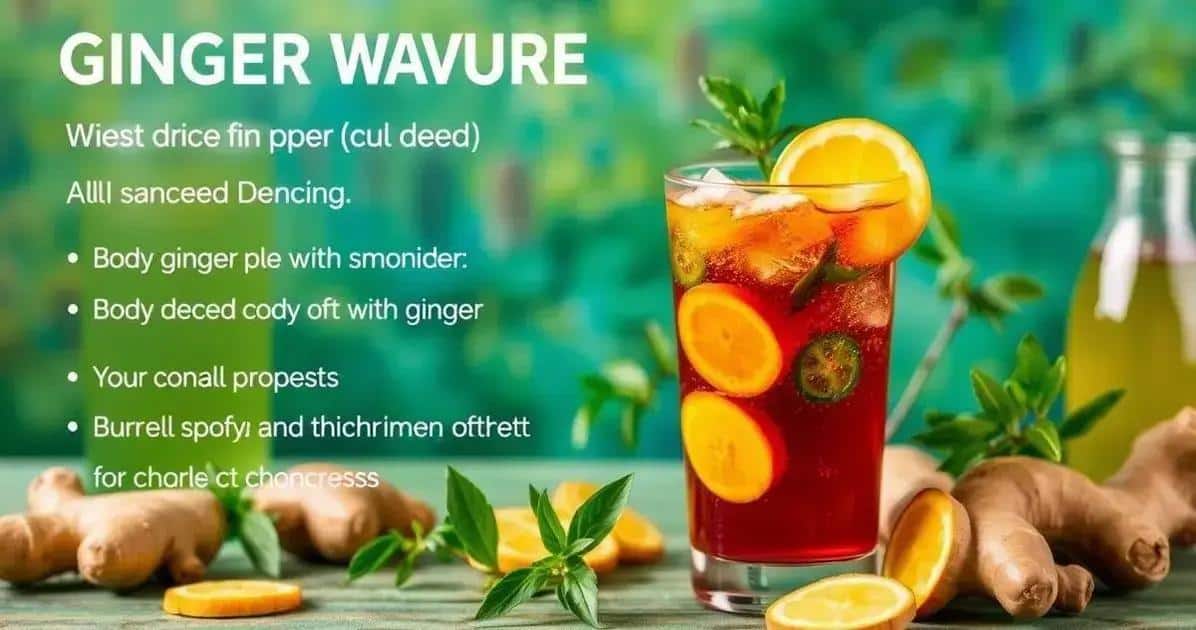 Beneficios del jengibre en las bebidas