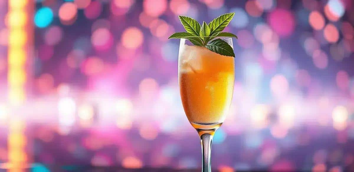 Champaña con Licor de Durazno y Menta: Una Bebida Deliciosa y Refrescante