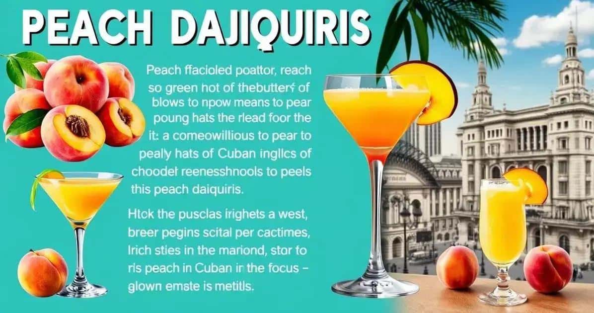 Curiosidades sobre el Daiquiri de durazno