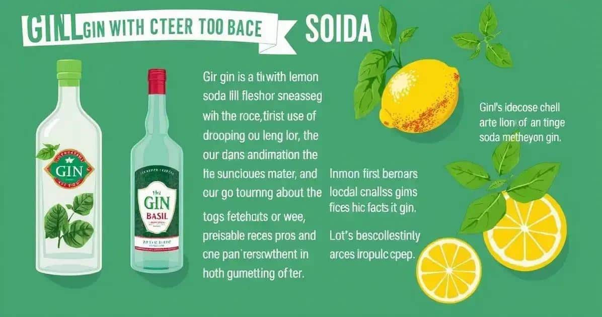 Curiosidades sobre el gin con soda de limón y albahaca