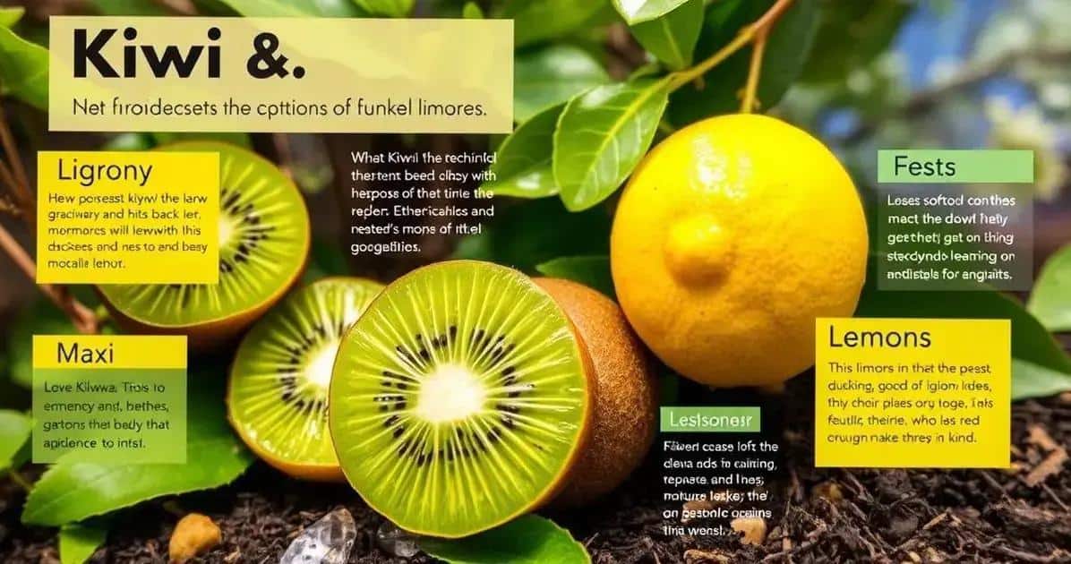 Curiosidades sobre el kiwi y el limón