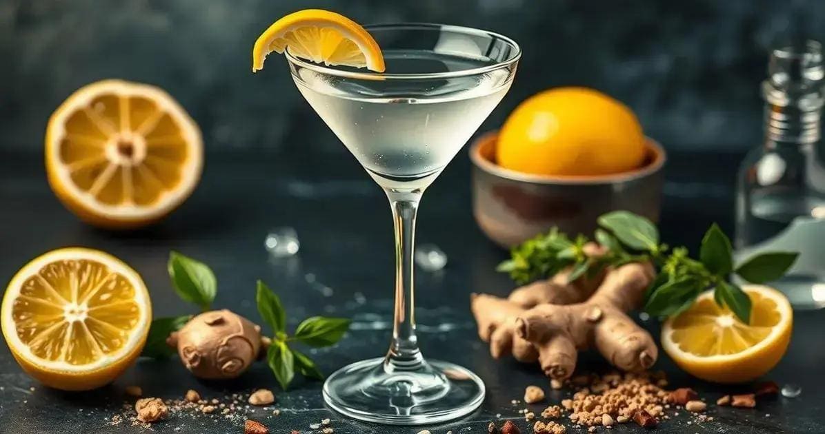 Curiosidades sobre el Martini con soda de limón y jengibre