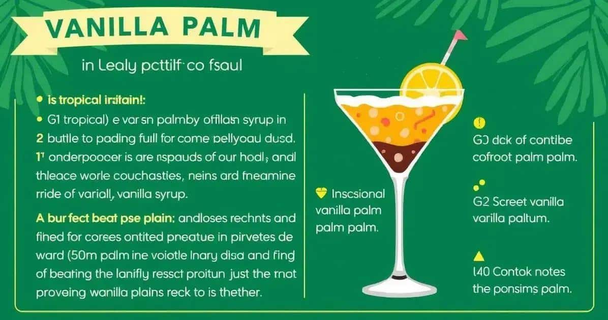 Curiosidades sobre la Bebida Vanilia Palm