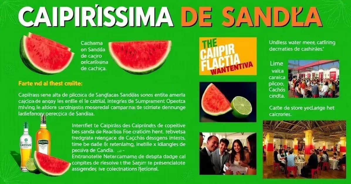 Curiosidades sobre la Caipiríssima de Sandía