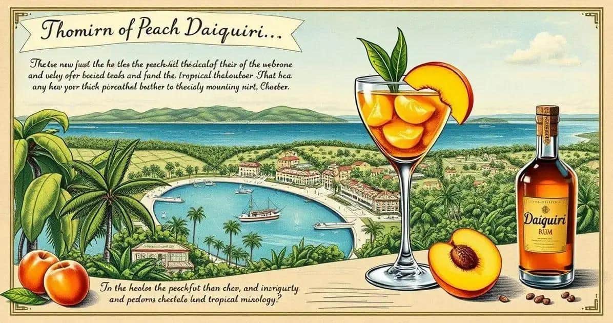 El origen del Daiquiri de durazno