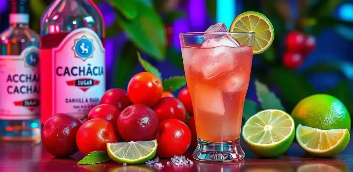 Ingredientes da Caipirinha de acerola