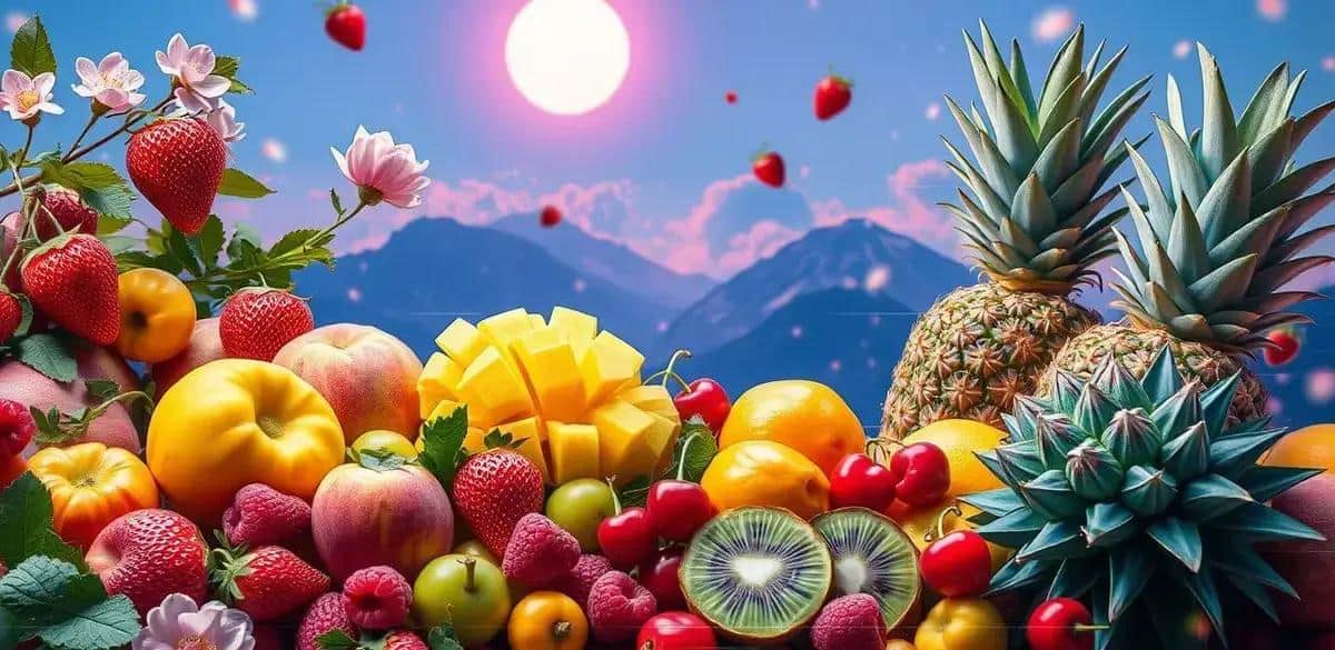 Ingredientes de Frutas de Primavera