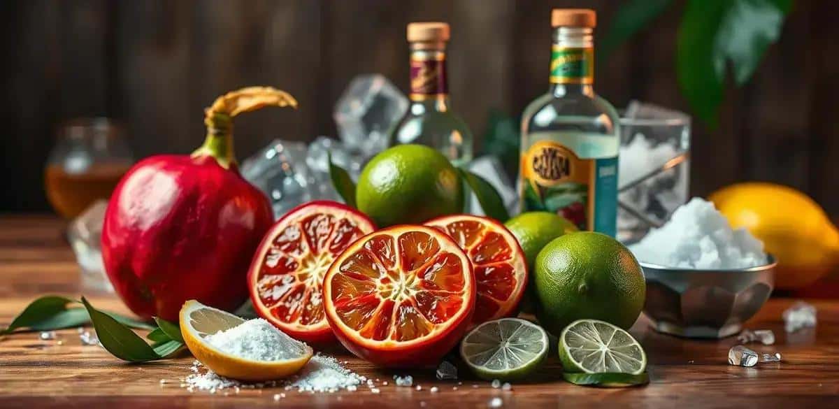 Ingredientes de la Caipirinha de Cajá