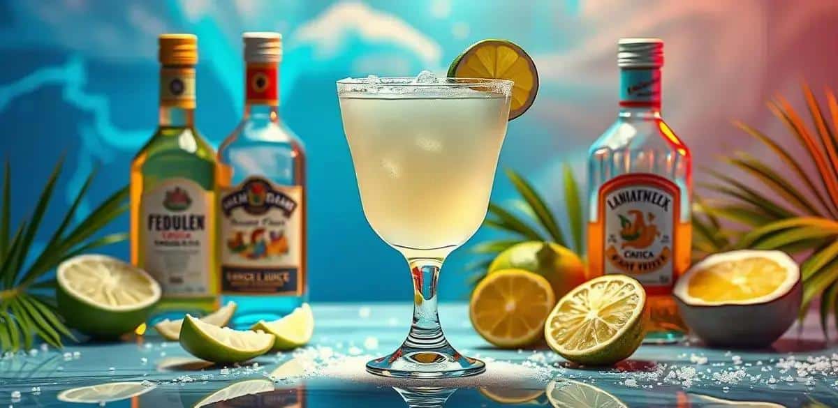 Ingredientes de la Margarita con Espuma de Coco