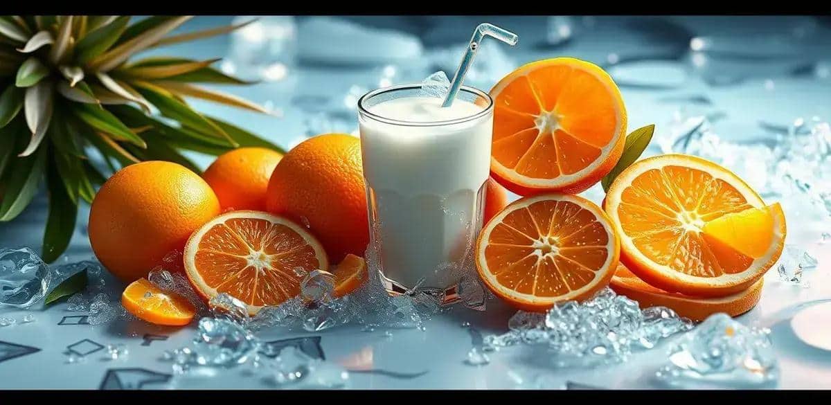 Ingredientes de la Soda de Naranja con Espuma de Piña
