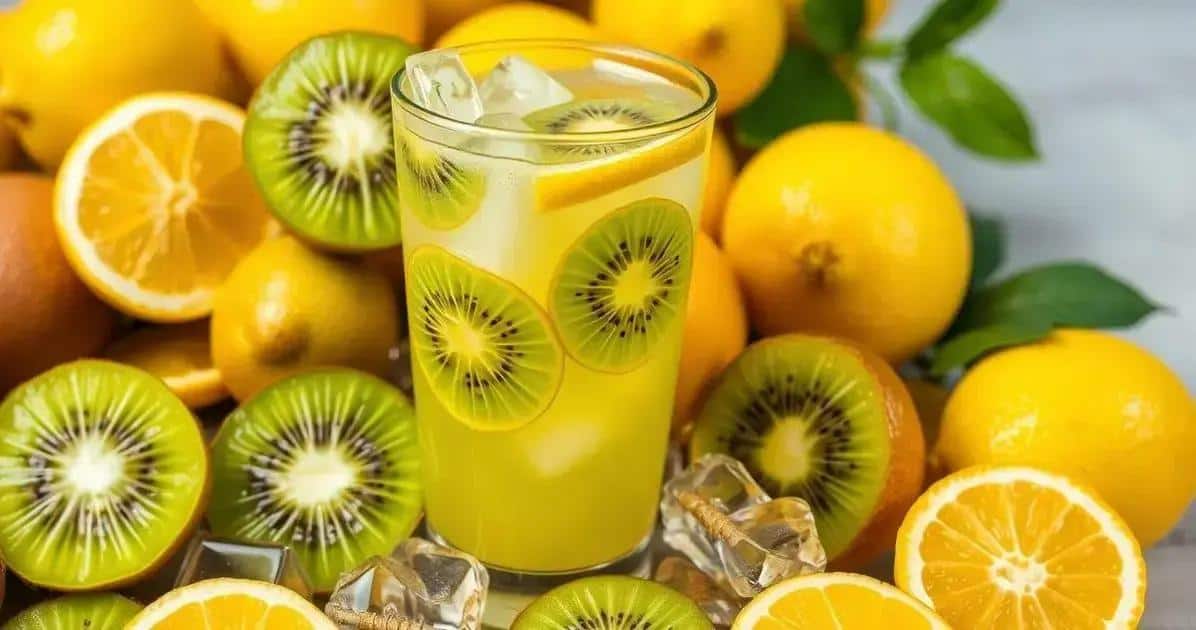Ingredientes para Jugo de kiwi y limón