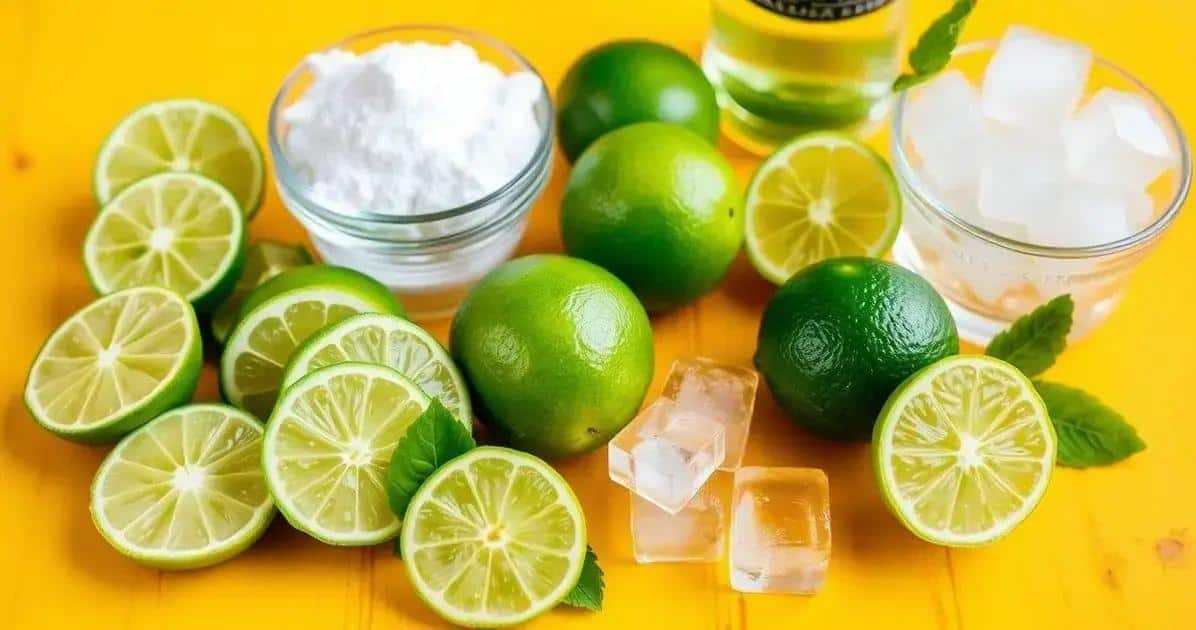 Ingredientes para la Caipirinha de Cuba Libre
