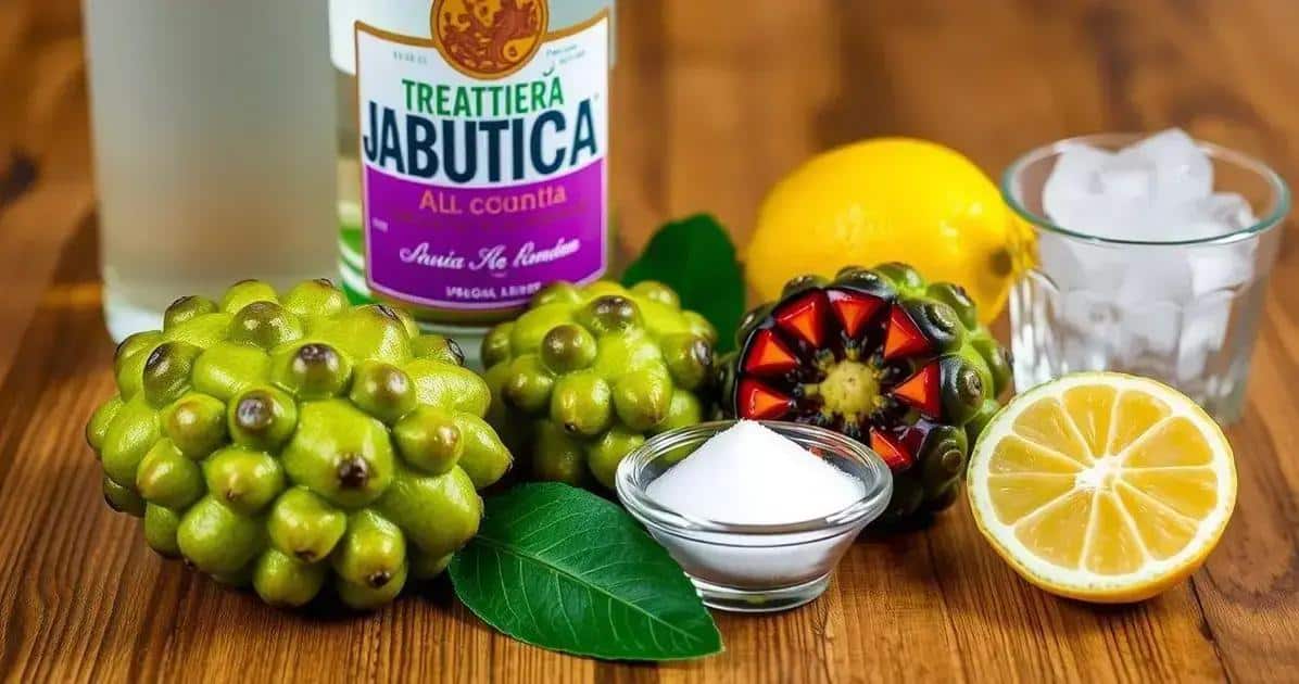 Ingredientes para la Caipirinha de jabuticaba