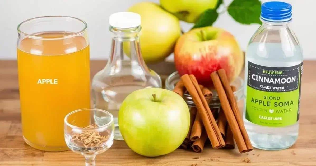 Ingredientes para la Soda de Manzana con Ralladura de Canela