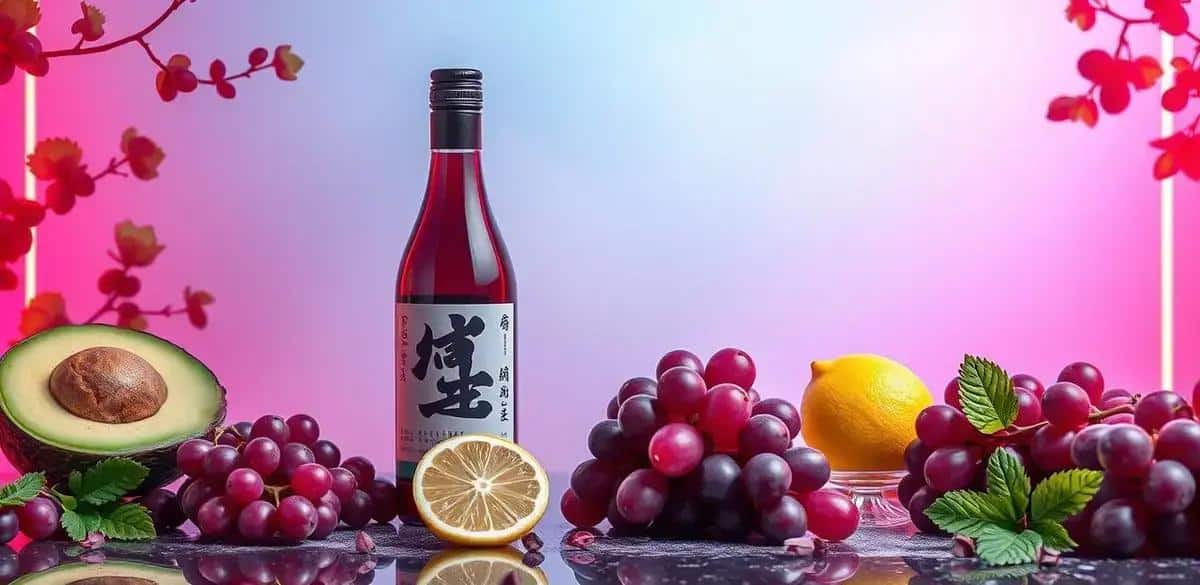 Ingredientes para las Bebidas con Sake y Uvas