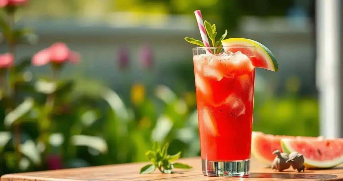 Martini con Jugo de Sandía y Clavo: Refresco Irresistible para el Verano