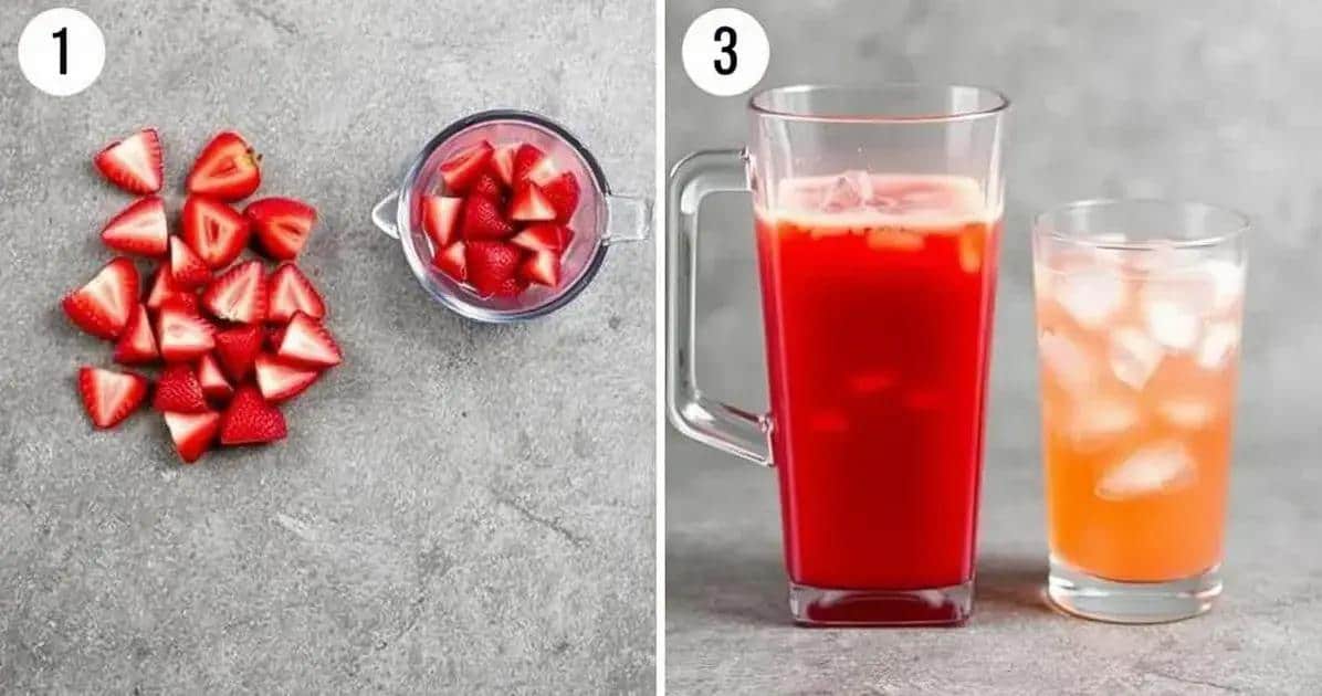 Método de Preparación de Bebida de Fresa