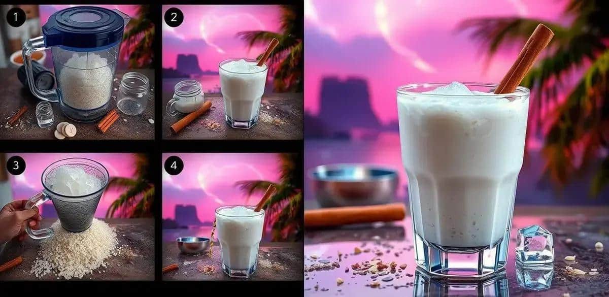 Método de Preparación de Horchata de Coco con Canela