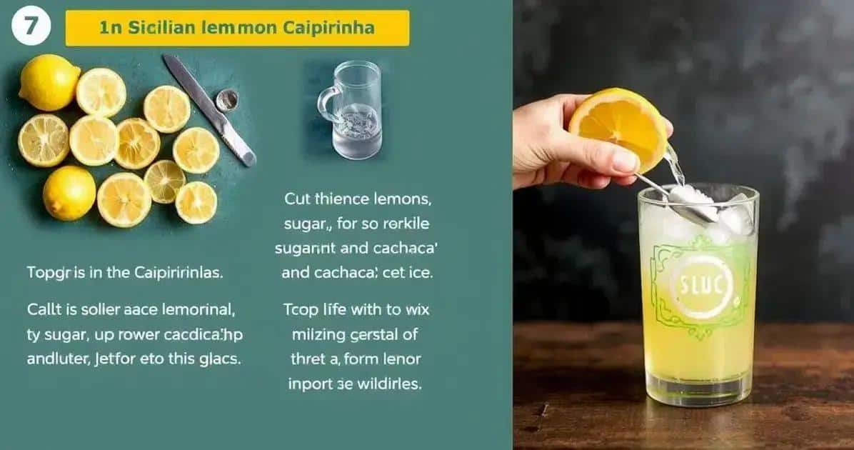 Método de preparación de la Caipirinha