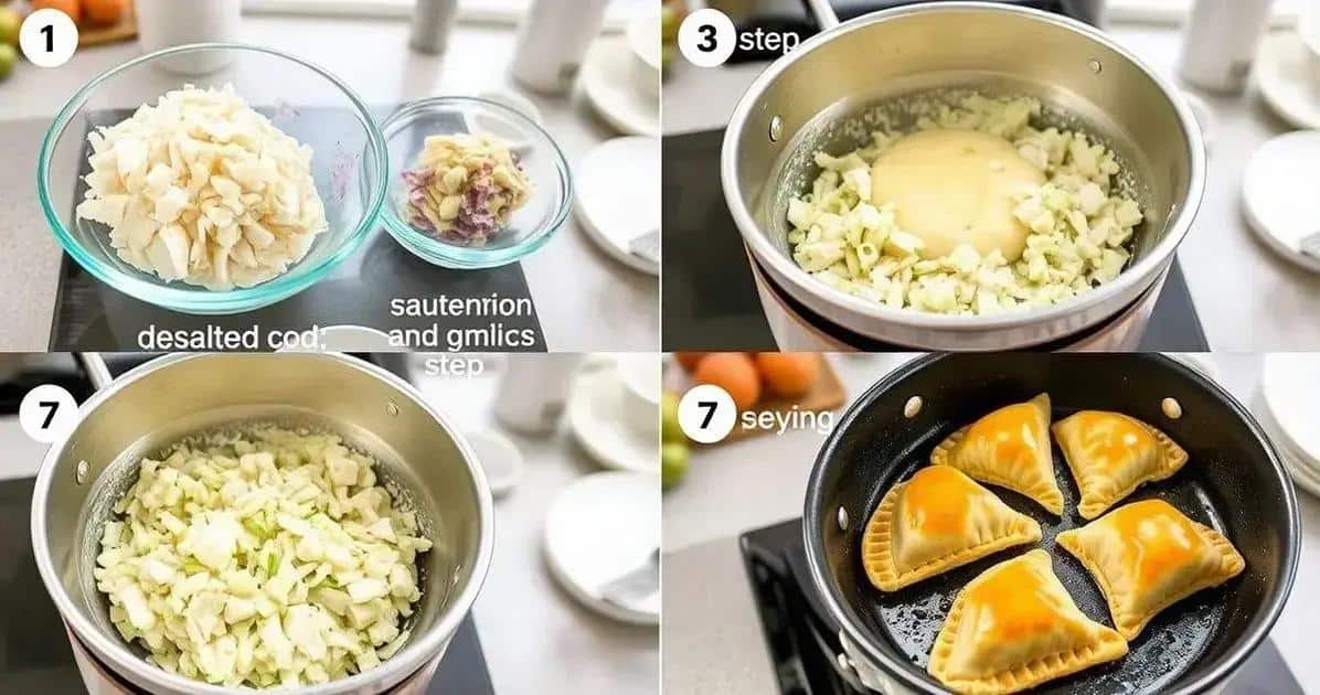 Método de preparación de pastelitos de bacalao