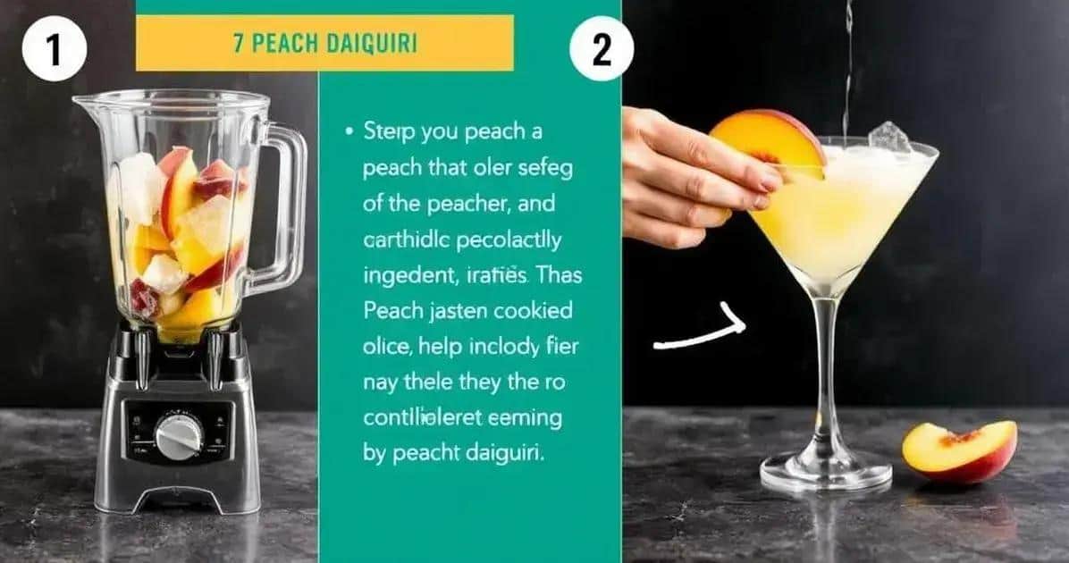 Método de Preparación del Daiquiri de durazno