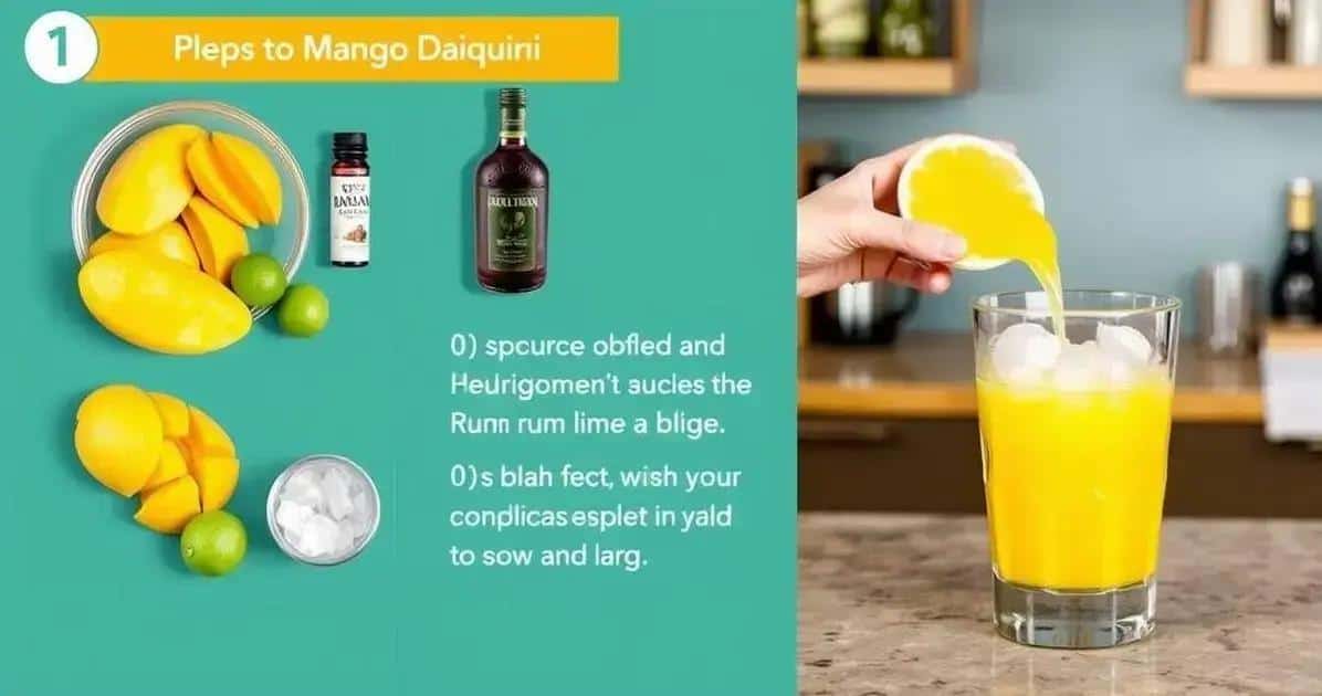 Método de Preparación del Daiquiri de Mango