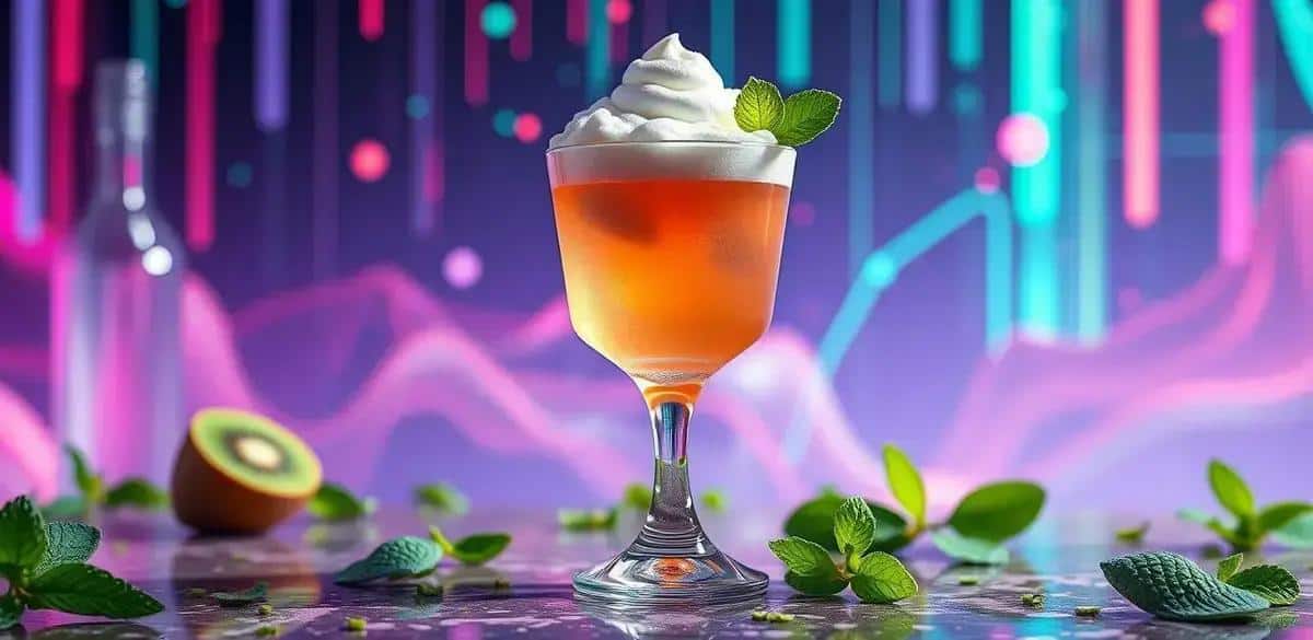 Método de preparación del Pisco con espuma de kiwi