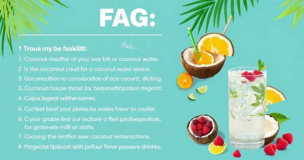 Preguntas Frecuentes sobre Agua de Coco con Licor