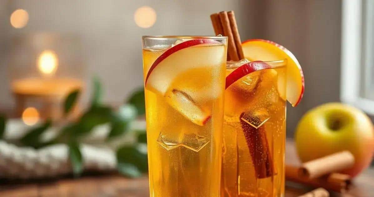 Soda de Manzana con Ralladura de Canela: Refresca tu Día de Manera Deliciosa