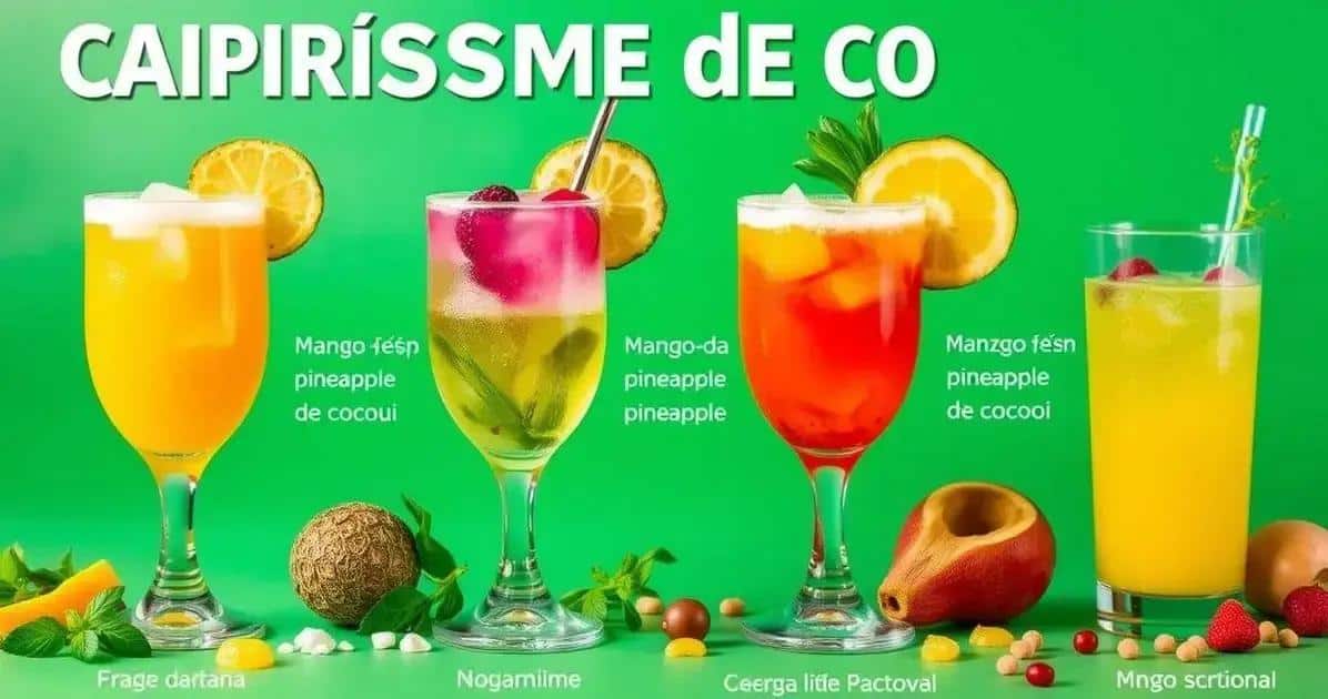 Variaciones de la Caipiríssima de coco