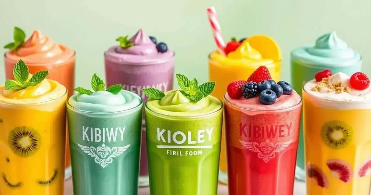 Variaciones de la receta con espuma de kiwi